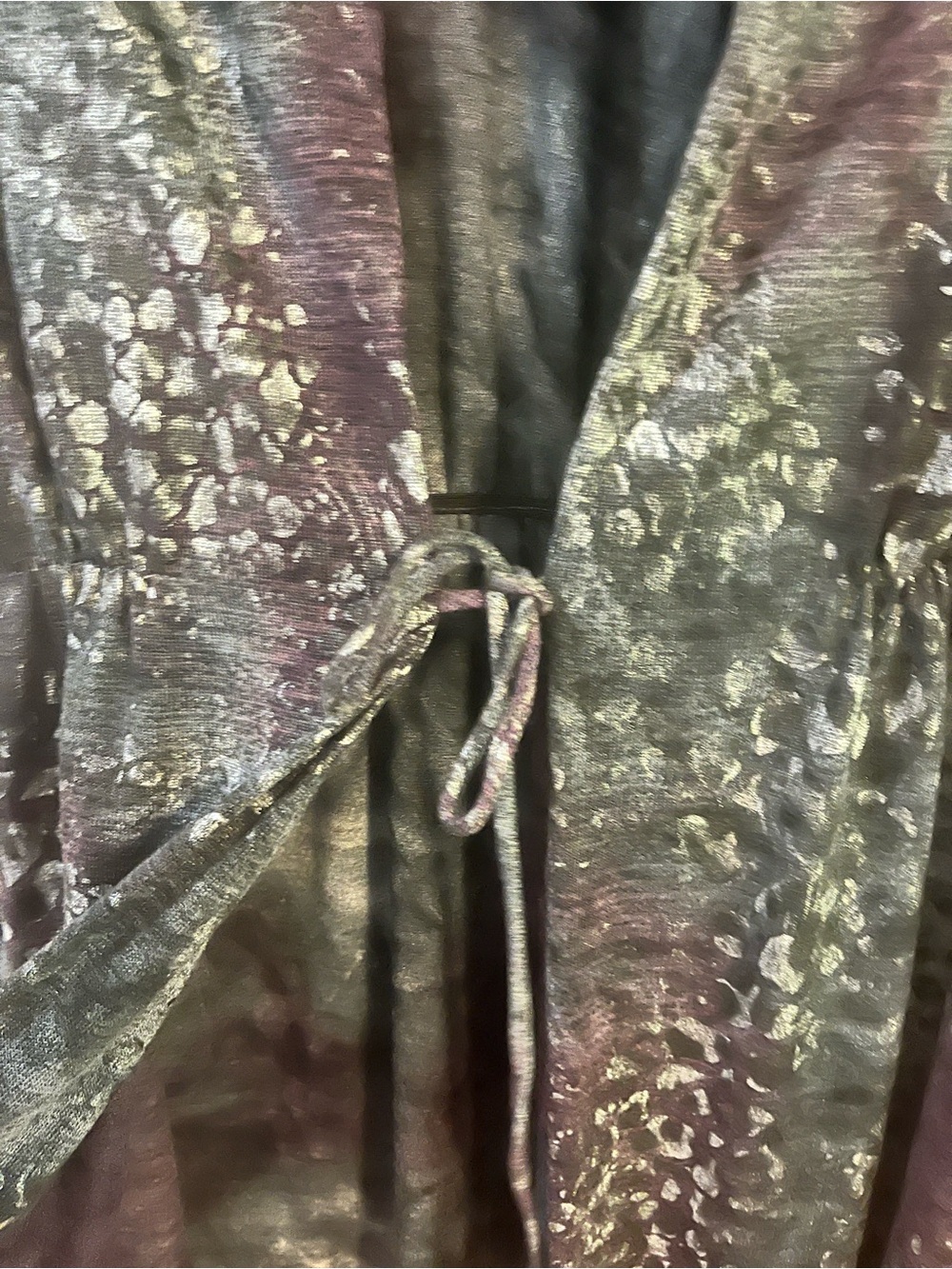 Chico's Women's Gray Patterned Open Cardigan Jacket size 2 - Picture 4 of 5